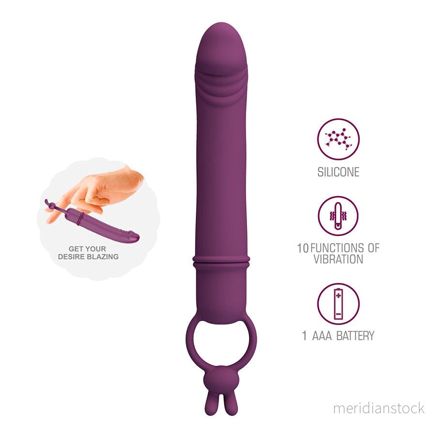 PRETTY LOVE - CORA VIBRATOR PENIS FORM WITH RESISTANCE RING - Bild 2