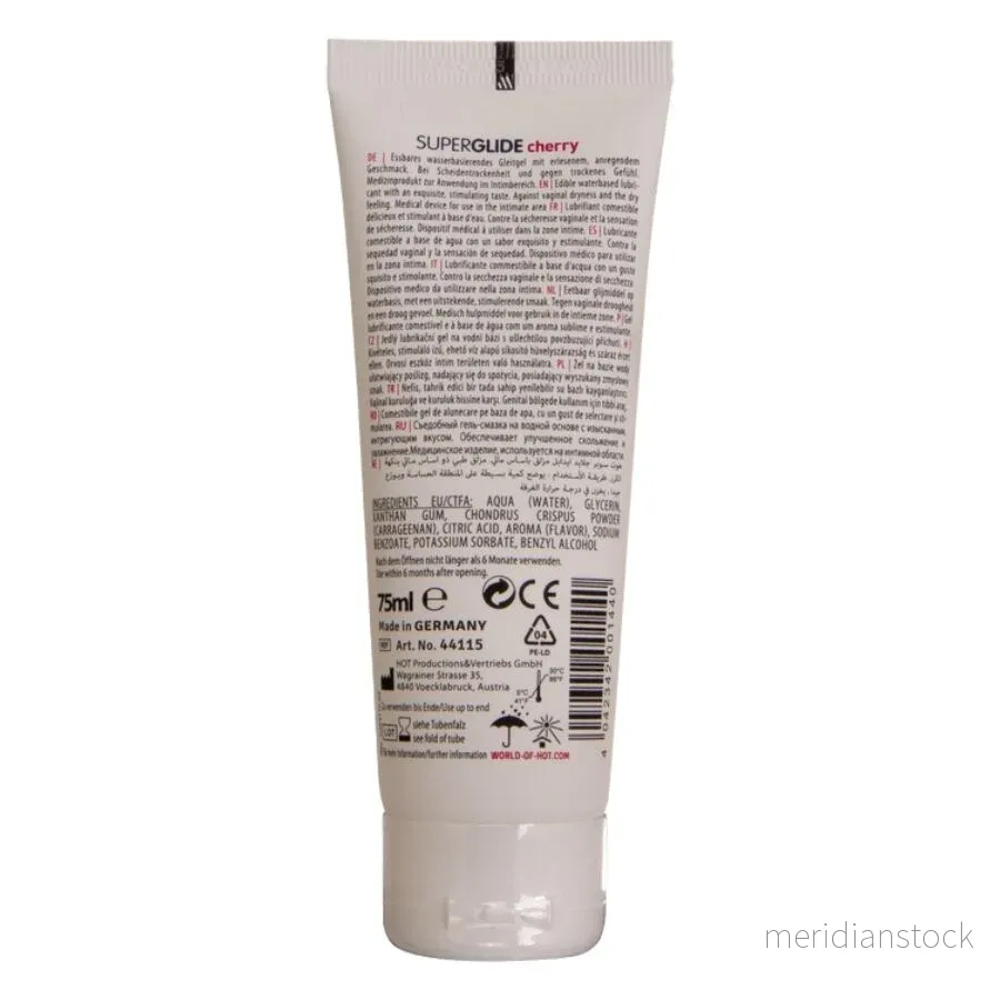 HOT - SUPERGLIDE EDIBLE LUBRICANT WATERBASED CHERRY 75 ML - Bild 2