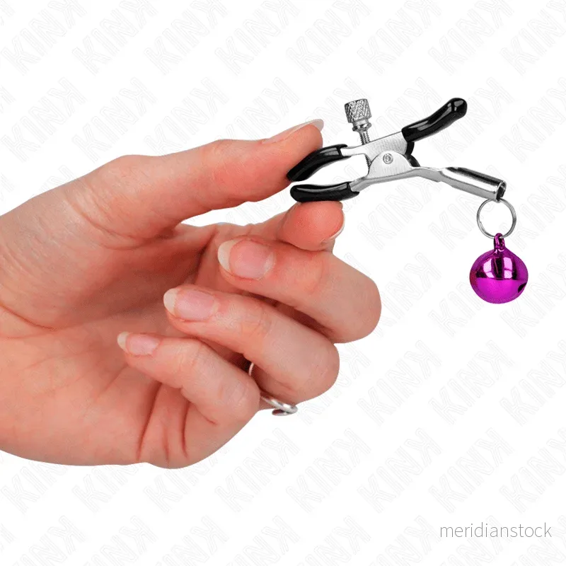 KINK - PURPLE SINGLE BELL NIPPLE CLAMP 6 CM - Bild 3