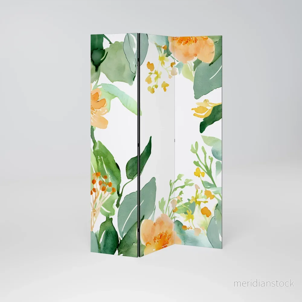 FLORAL SERENITY SPLIT Dekorativ rumsavdelare – 3 paneler - Bild 2