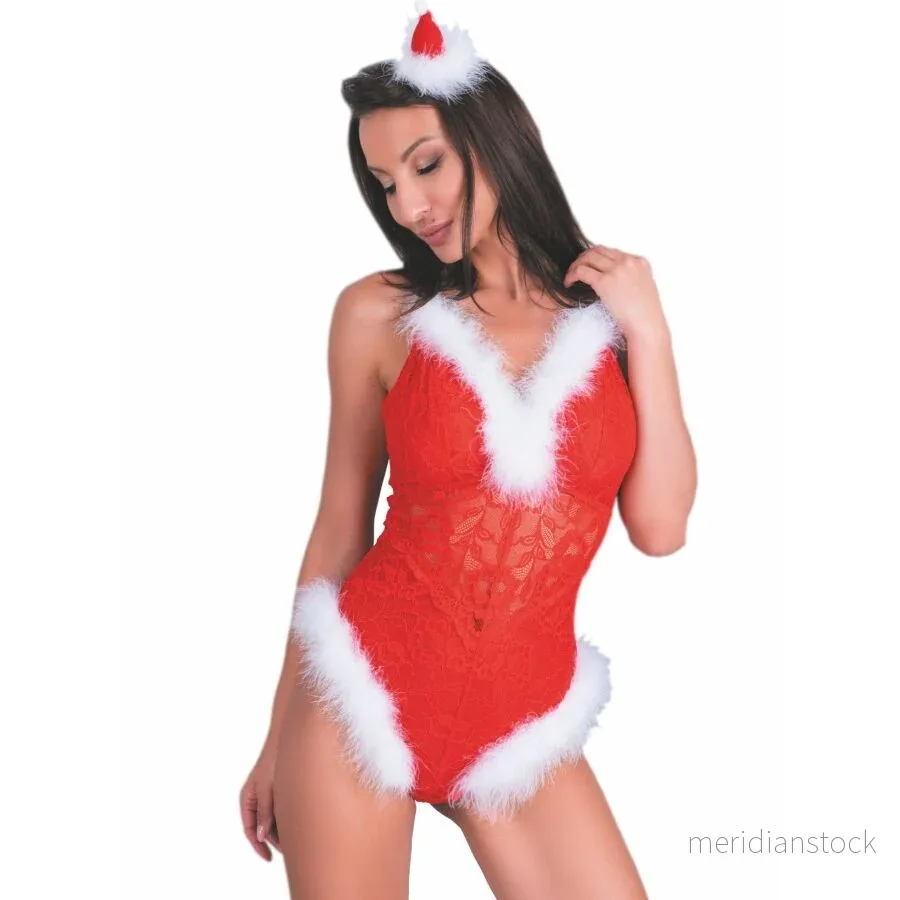 LIVCO CORSETTI FASHION - NAUGHTY SANTA LC 90706 CHRISTMAS BODYSUIT S/M - Bild 2