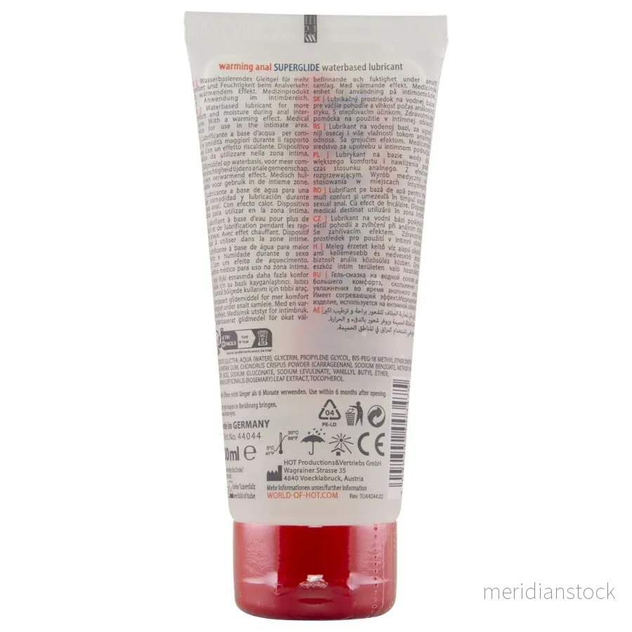 HOT - ANAL SUPERGLIDE WARMING LIQUID PLEASURE WATERBASED LUBRICANT 100 ML - Bild 2