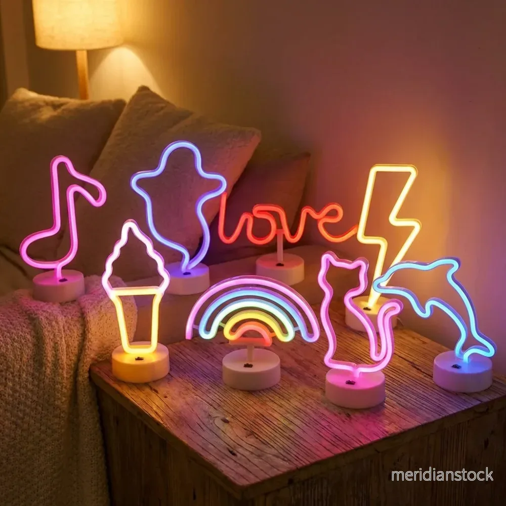 Fristående neonbordslampa – Neonova Fristående neonbordslampa – Neonova