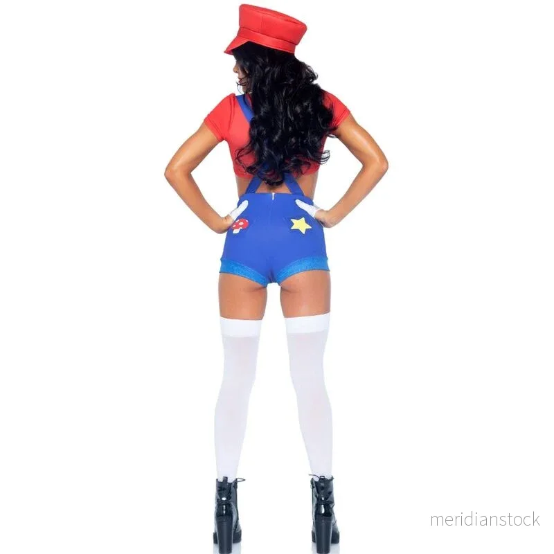 LEG AVENUE - SEXY COSTUME MARIO BROS RED/BLUE S - Bild 3