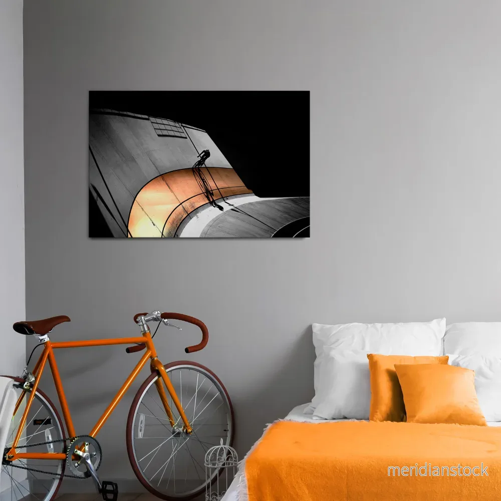 ORANGE ARC AMBIENCE Horizontal Canvas Print - Bild 2