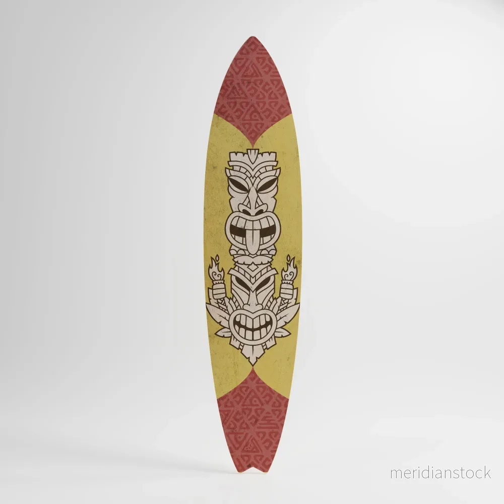 TIKI TOTEM Dekorativ Surfbräda - Bild 3