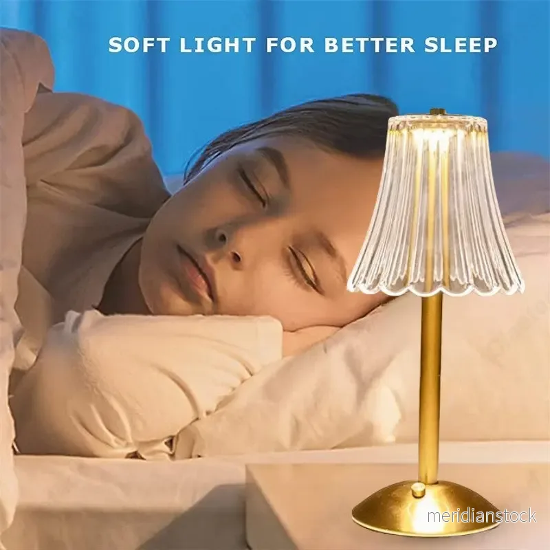 Trådlampa med kristalldekor och dimbar belysning - GlamLight - Bild 3