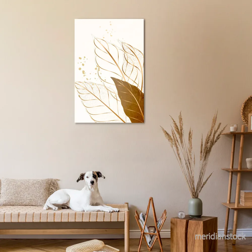 ELEGANCE IN FOLIAGE Vertical Canvas Print - Bild 2