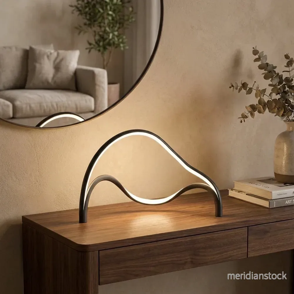 Modern skulptural bordslampa - Arcelle