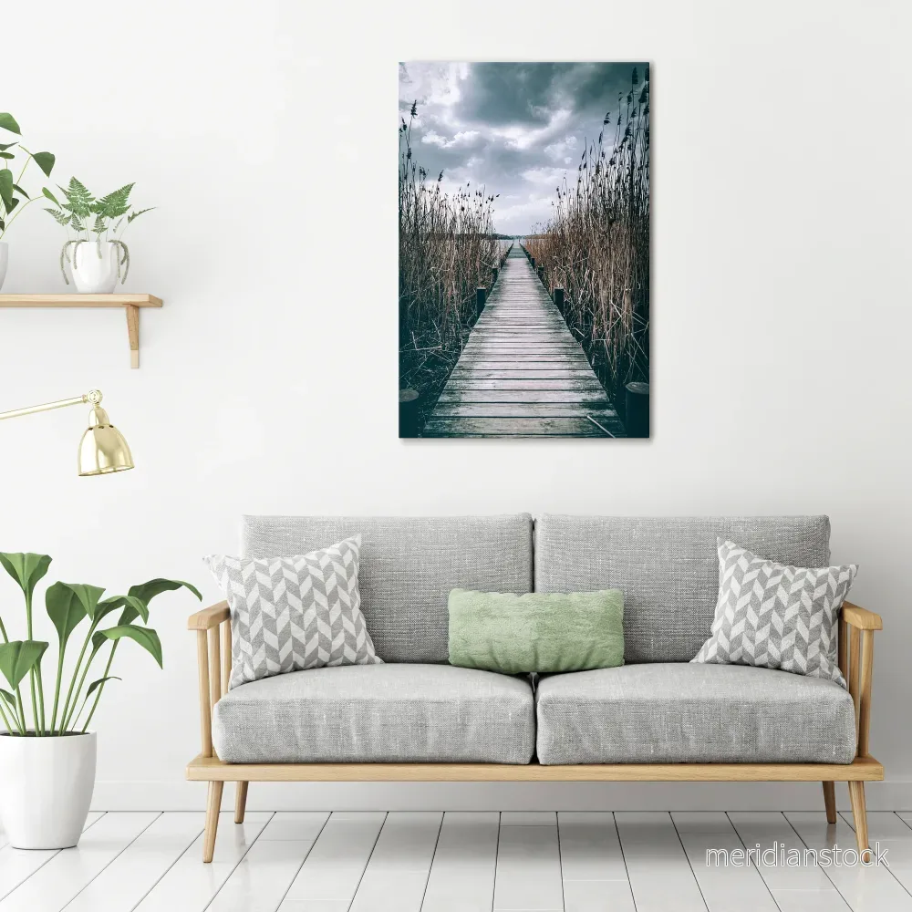 GAZE INTO STILLNESS Vertical Canvas Print