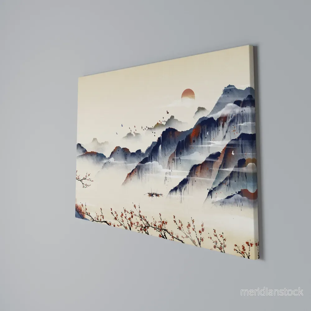 JAPANESE LANDSCAPE Horizontal Canvas Print - Bild 3
