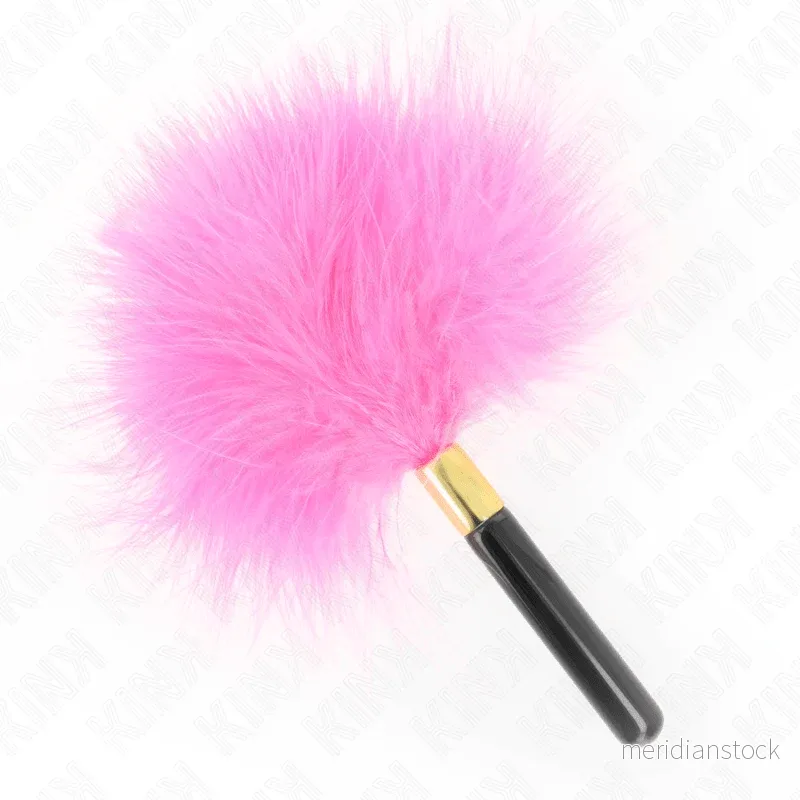 KINK - FUCHSIA GOLD METAL TICKLE FEATHERS 18 CM - Bild 3