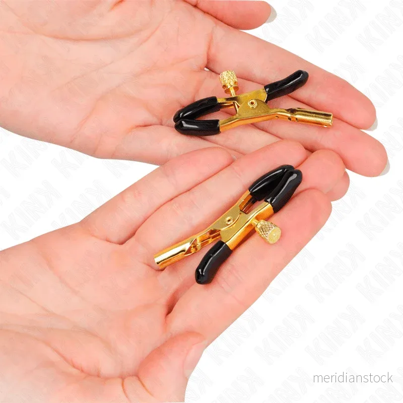 KINK - GOLD NIPPLE CLAMPS 6 CM - Bild 2