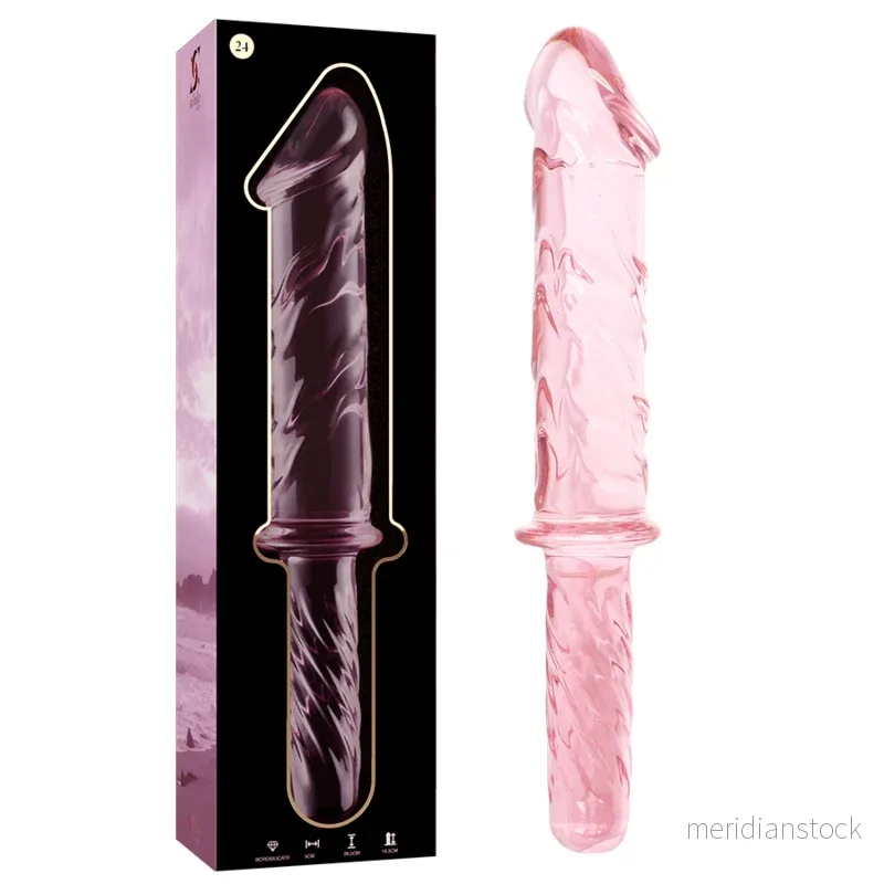 NEBULA SERIES BY IBIZA - MODEL 24 DILDO BOROSILICATE GLASS CLEAR 28.5 CM -O- 5 CM - Bild 2