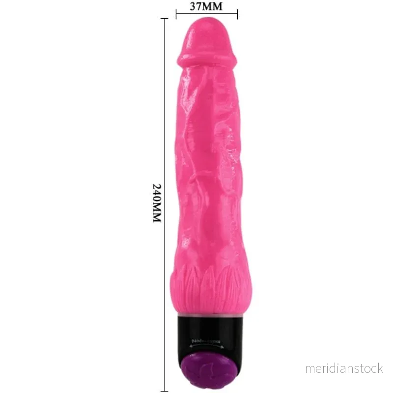 BAILE - COLORFUL SEX REALISTIC VIBRATOR PINK 24 CM - Bild 2