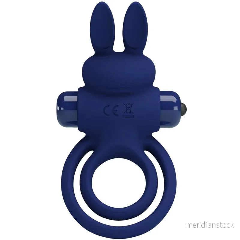 PRETTY LOVE - DAREY DOUBLE VIBRATING RING RABBIT BLUE - Bild 3