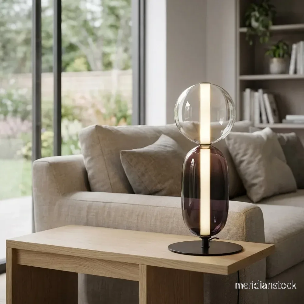 Minimalistisk designbordslampa – Glowvian