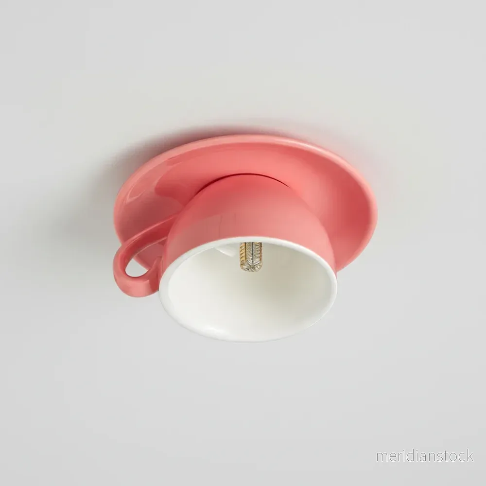 Keramisk taklampa kaffekopp - CeramiKiss - Bild 3