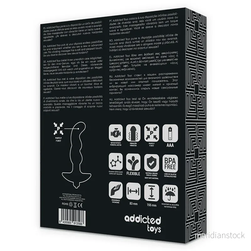 ADDICTED TOYS - ANAL MASSAGER WITH BLACK VIBRATION MODEL 2 - Bild 3