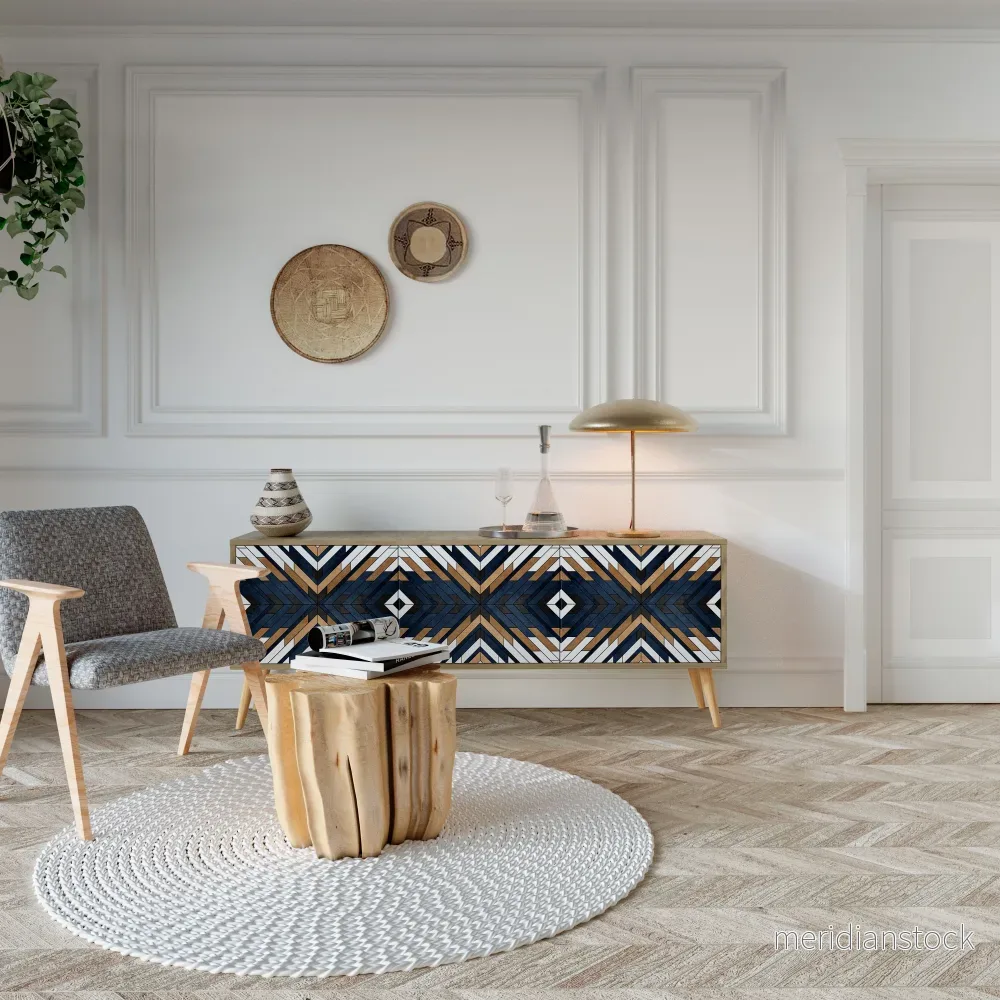 ARTFUL GEOMETRY TV-bänk med 3 dörrar - Bild 3
