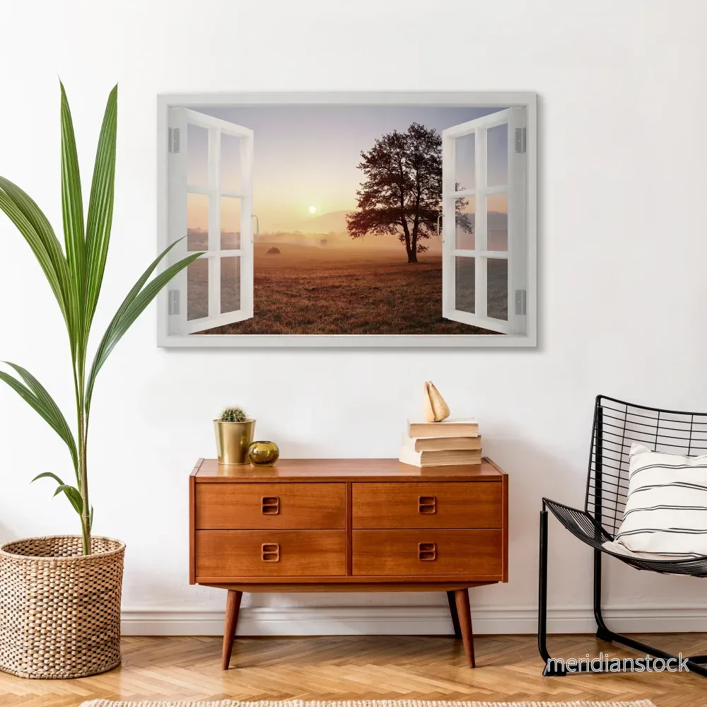 OPENING TO DAWN Horizontal Canvas Print