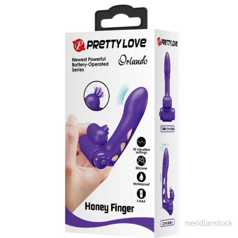 PRETTY LOVE - ORLANDO PURPLE VIBRATOR FINGER COVER - Bild 3