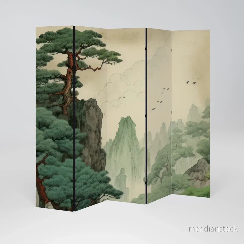 VERDURE ABYSS Dekorativ rumsavdelare – 5 paneler - Bild 2