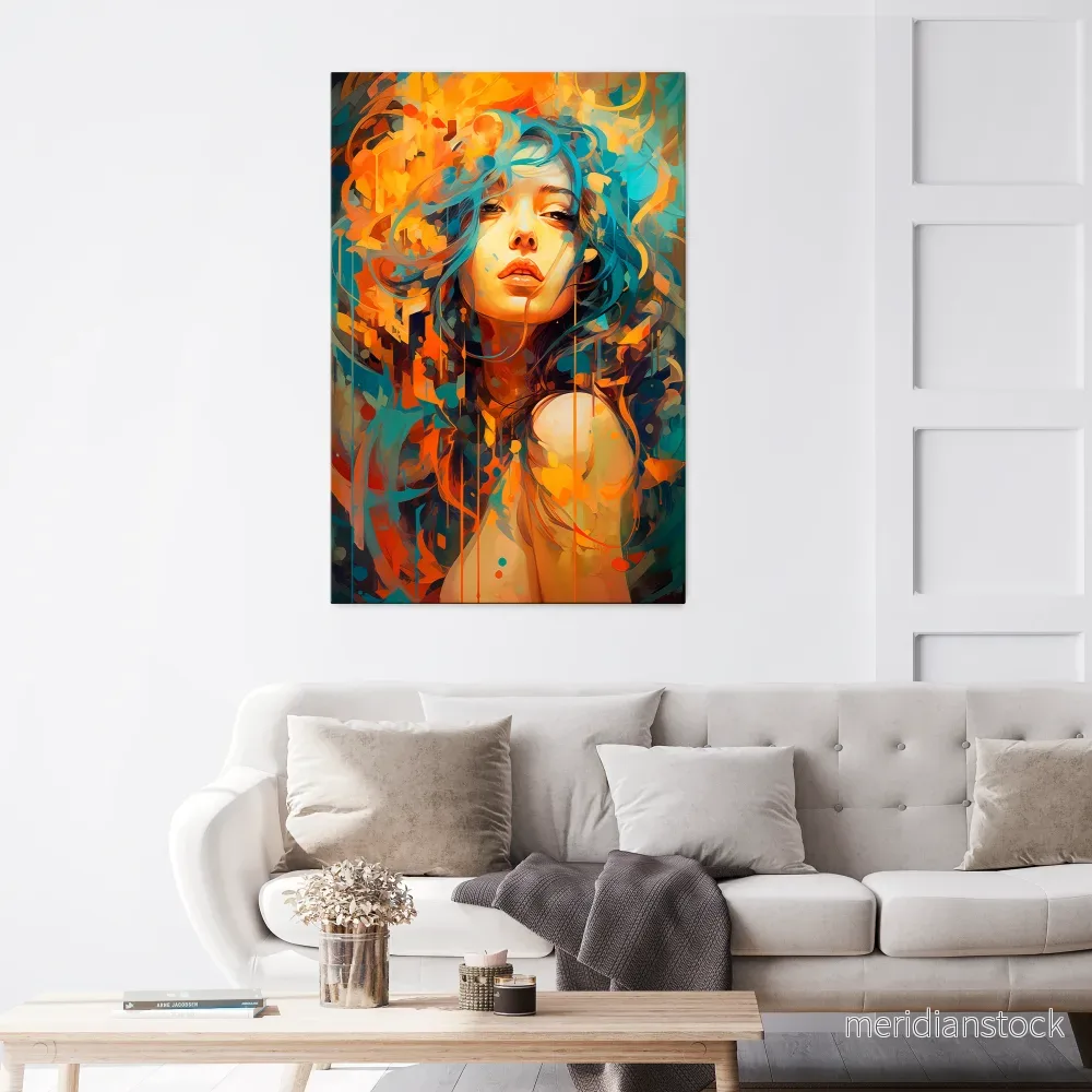 RAINBOW MUSE Vertical Canvas Print - Bild 2