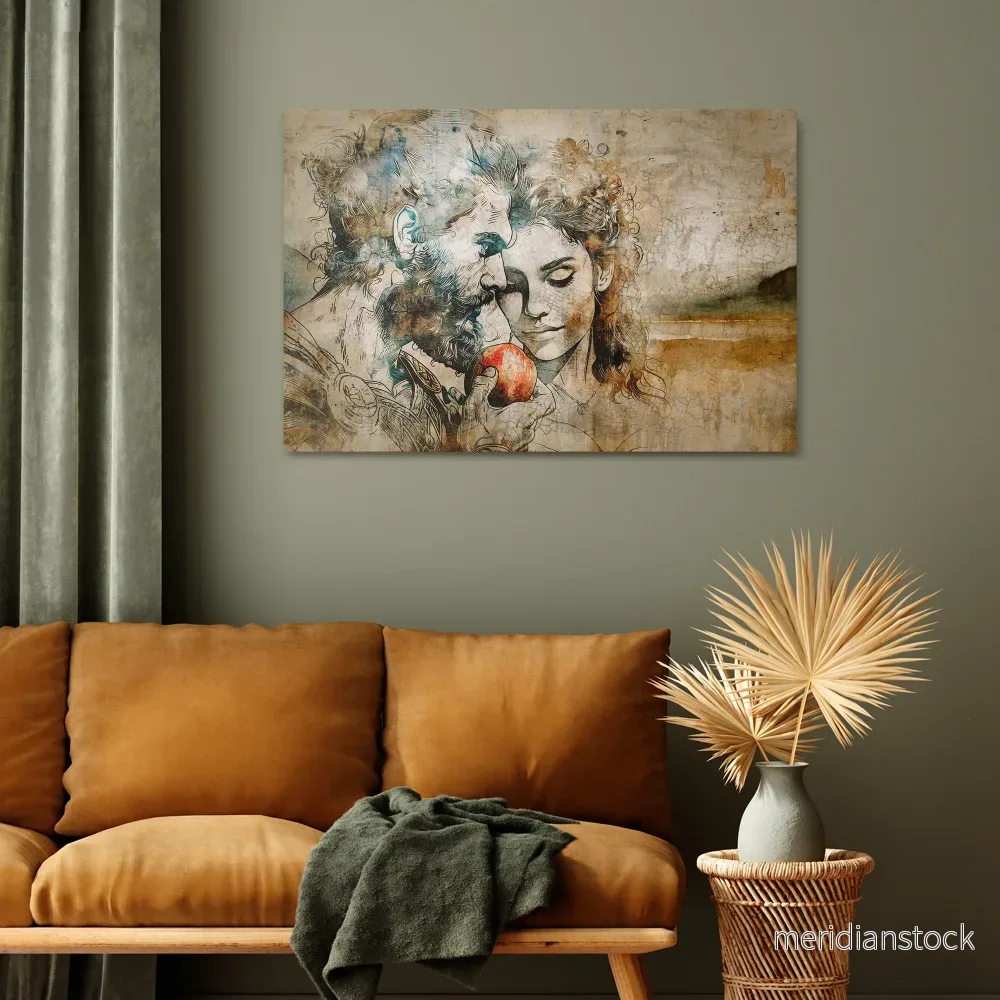 WHISPERS OF TEMPTATION Horizontal Canvas Print - Bild 2