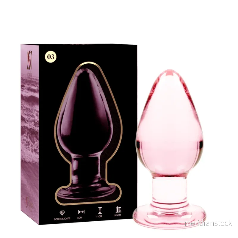 NEBULA SERIES BY IBIZA - MODEL 3 ANAL PLUG BOROSILICATE GLASS TRANSPARENT 11 CM -O- 5 CM - Bild 2