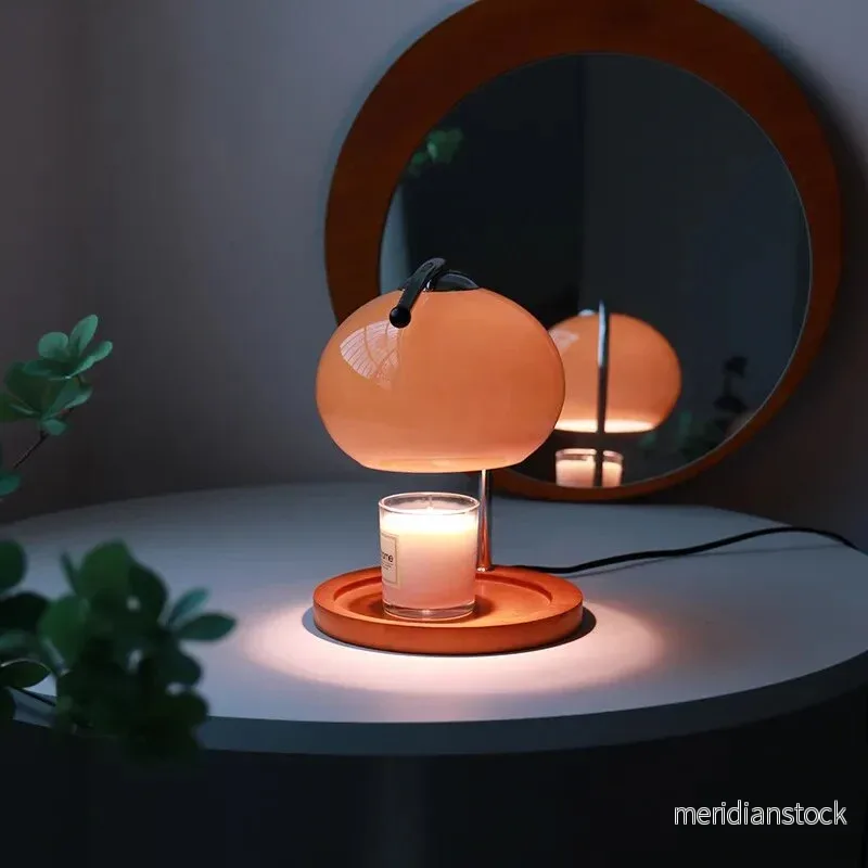 Ljusvärmare i glas – dimbar bordslampa i retrodesign - Bild 3