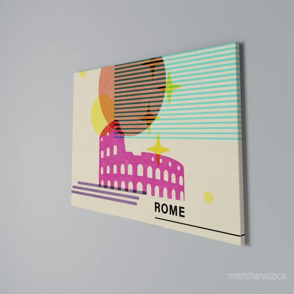 ROMAN SPARKLE Horizontal Canvas Print - Bild 3