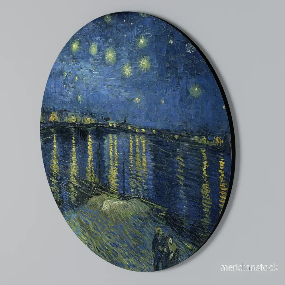 STARRY NIGHT OVER THE RHONE Rund väggdekor - Bild 2