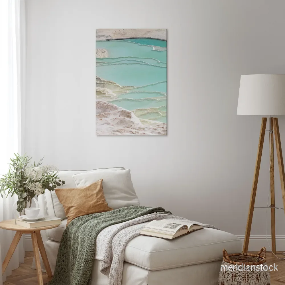 AQUAMARINE WHISPERS Vertical Canvas Print AQUAMARINE WHISPERS Vertical Canvas Print