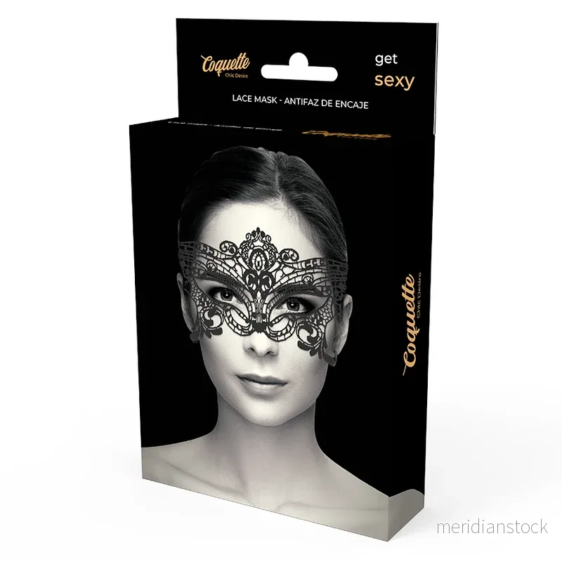 COQUETTE CHIC DESIRE - LACE MASK BLACK - Bild 3