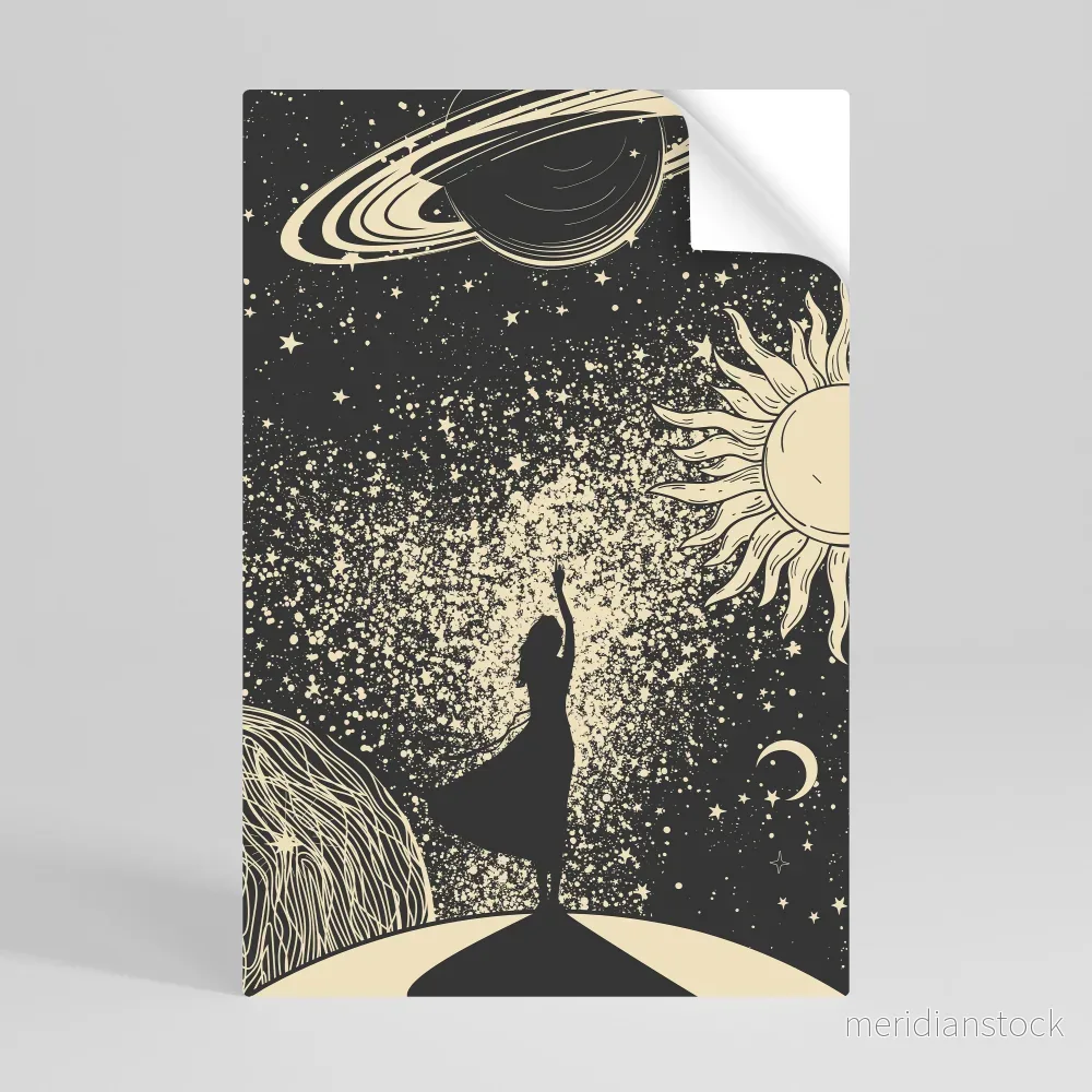 MYSTIC UNIVERSE Självhäftande Vertikal Poster - Bild 2