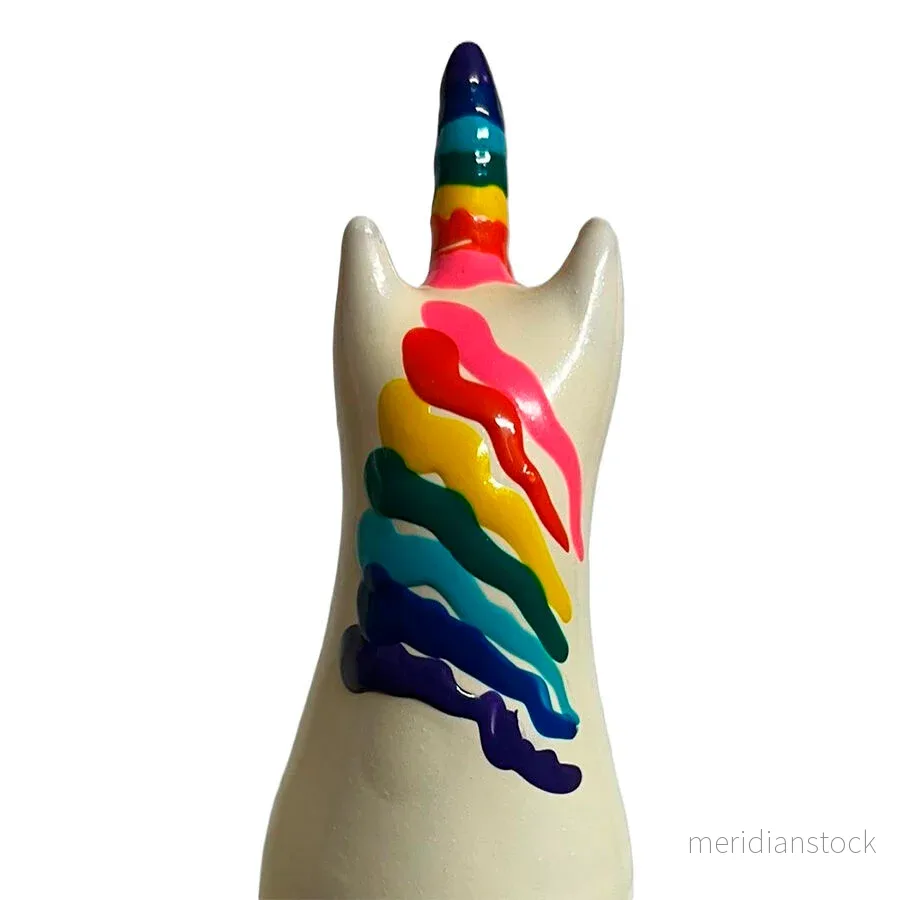 CONDOMERIE - HANDPAINTED NOVELTY CONDOMS UNICORN RAINBOW - Bild 2