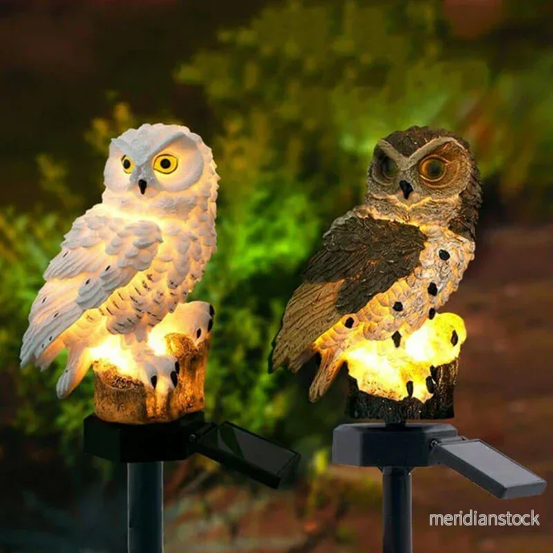 Solförsörjd uggleträdgårdslampa - OwlGlow