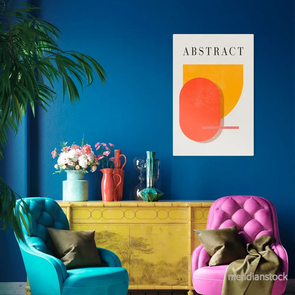 PLAYFUL COMPOSITION Vertical Canvas Print PLAYFUL COMPOSITION Vertical Canvas Print
