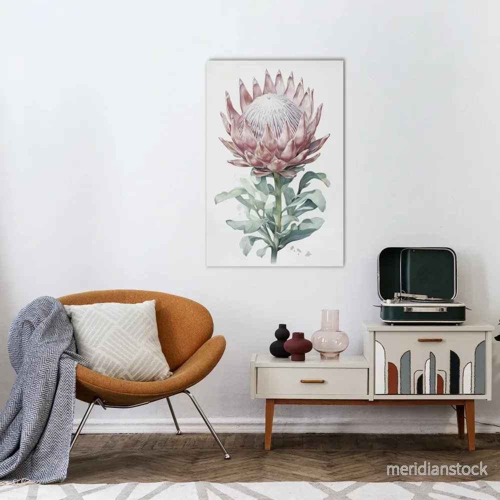 ROYAL PROTEA Vertical Canvas Print