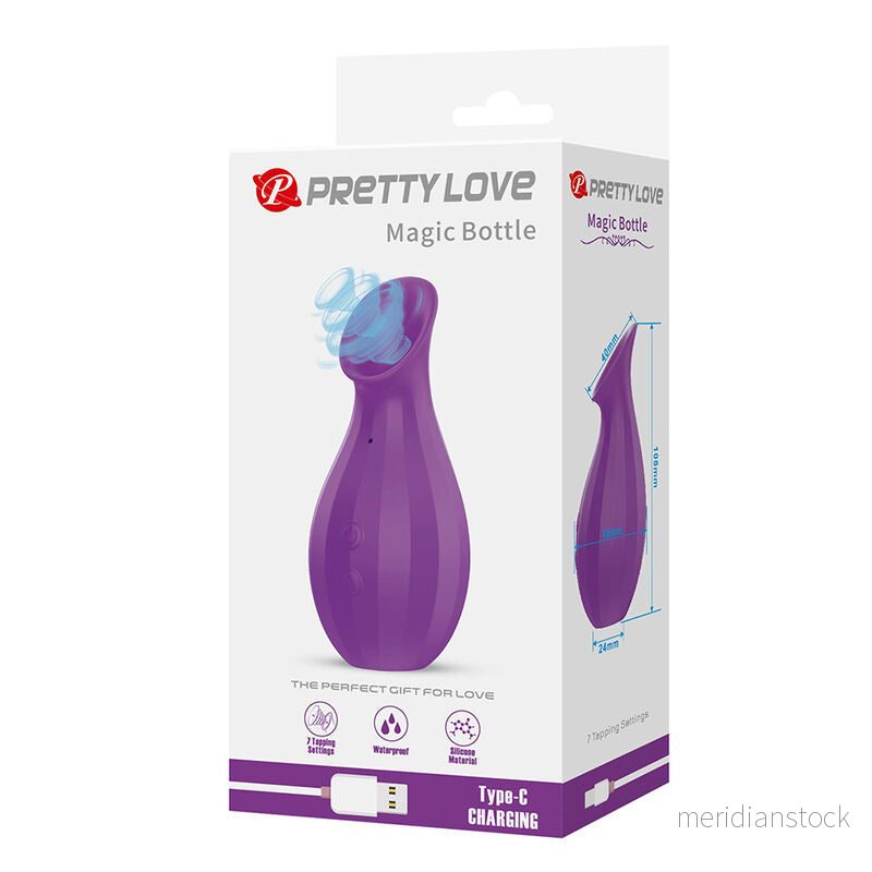 PRETTY LOVE - MAGIC BOTTLE RECHARGEABLE CLITORAL SUCTION STIMULATOR PURPLE - Bild 3