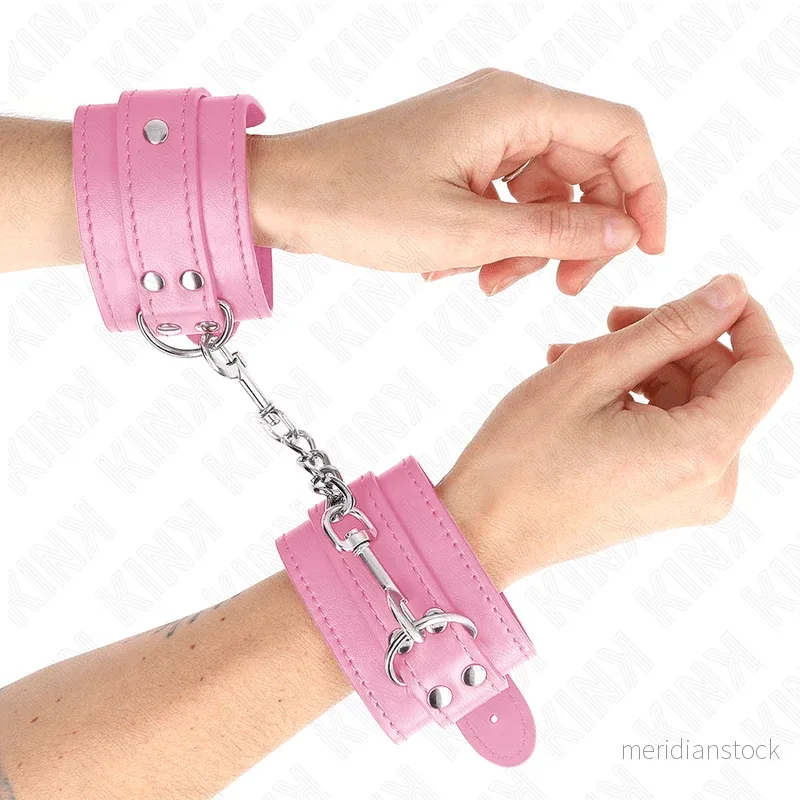 KINK - SIMPLE WRIST RESTRAINTS PINK ADJUSTABLE 20-23 CM X 5.5 CM - Bild 3