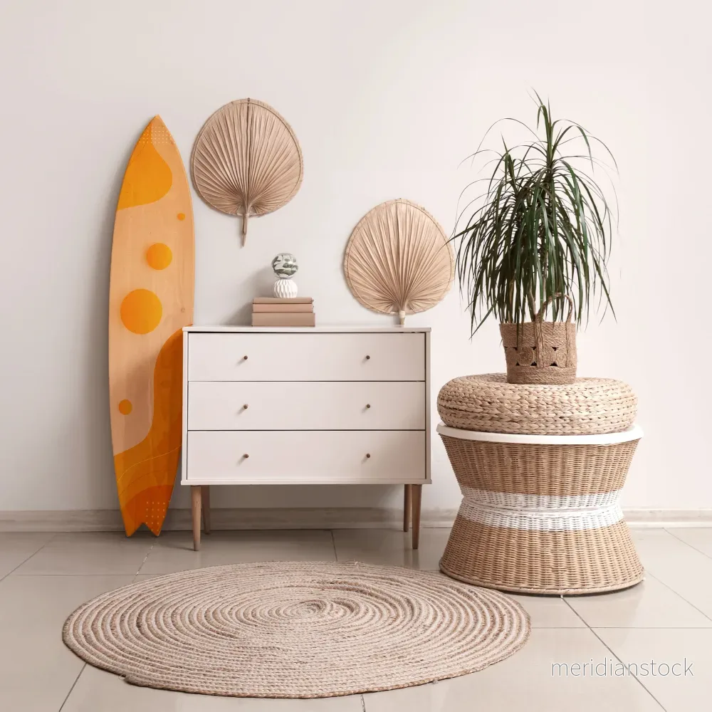 ORANGE ARRANGEMENT Dekorativ Surfbräda