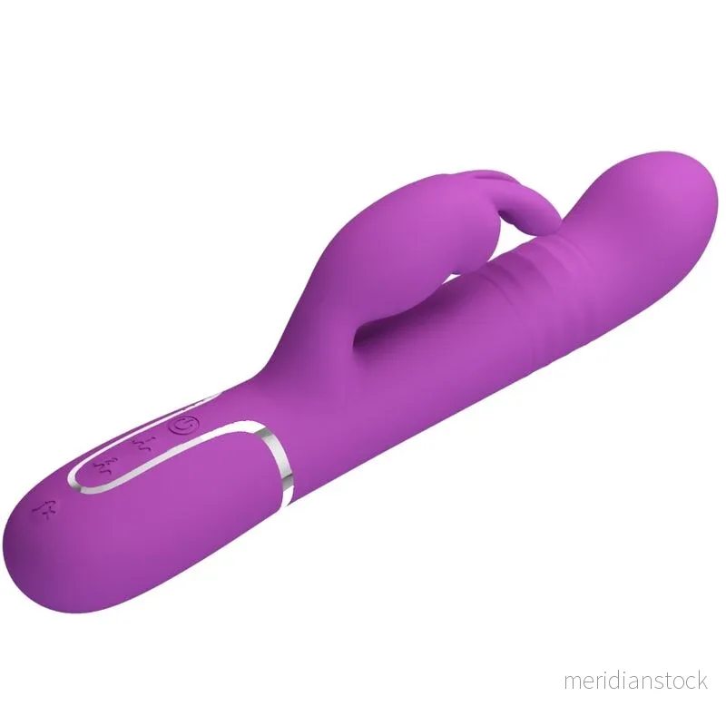 PRETTY LOVE - COALE 4 IN 1 MULTIFUNCTION RABBIT VIBRATOR PURPLE - Bild 2