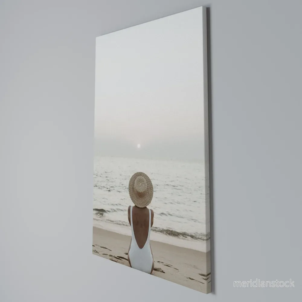 SAND AND SOLITUDE Vertical Canvas Print - Bild 3