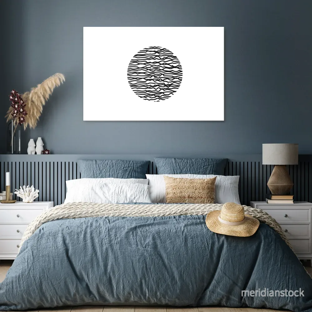 LUNA LINES Horizontal Canvas Print