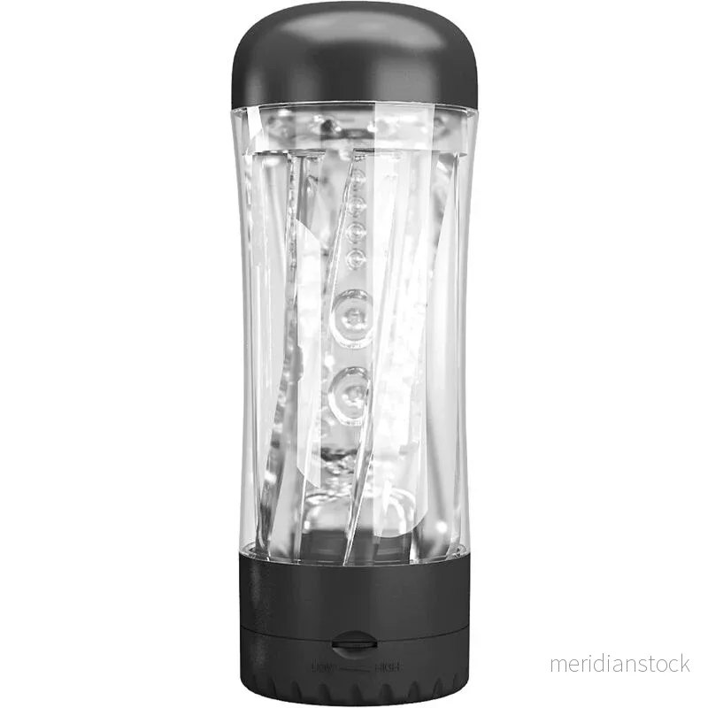 PRETTY LOVE - TAMARA MALE MASTURBATOR MULTI-SPEED VIBRATOR BLACK