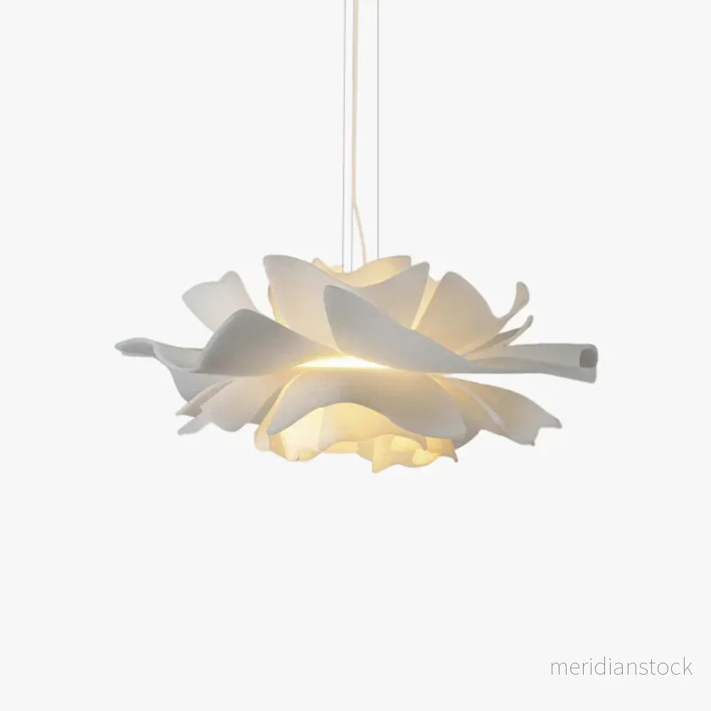 Designhängande lampa Blomma vit metall – Sophia Designhängande lampa Blomma vit metall – Sophia
