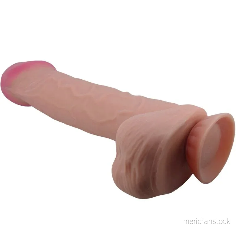 PRETTY LOVE - SLIDING SKIN SERIES REALISTIC DILDO WITH SLIDING SKIN SUCTION CUP BROWN 26 CM - Bild 2