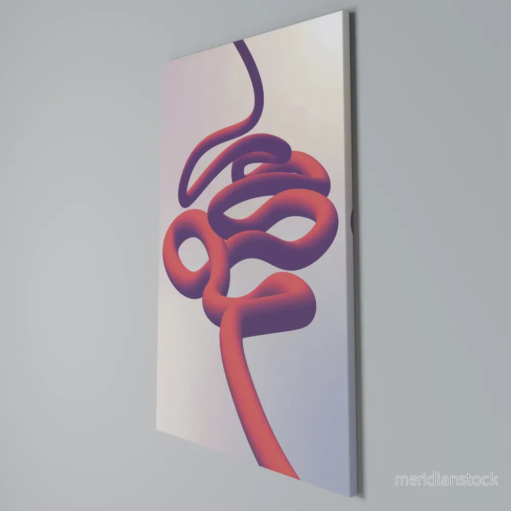 INFINITY WIRE Vertical Canvas Print - Bild 3